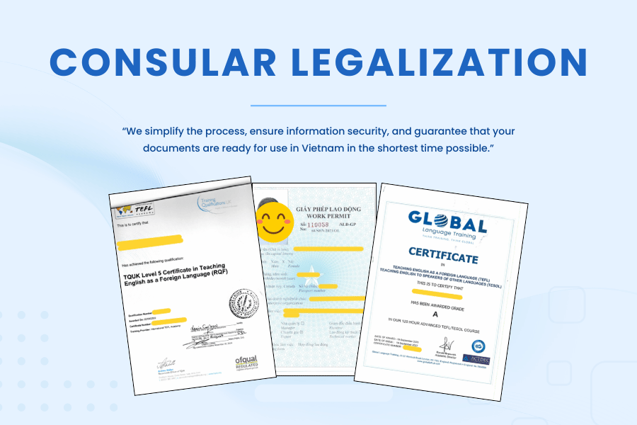 Consular legalization service
