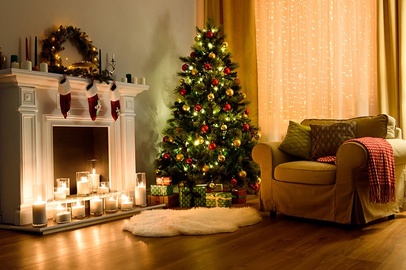 Decorate The House With Christmas Trees And Items During Christmas in Vietnam