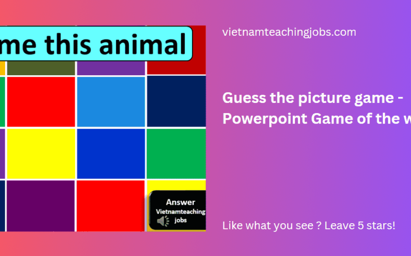 Guess the picture game – Powerpoint Game of the week!