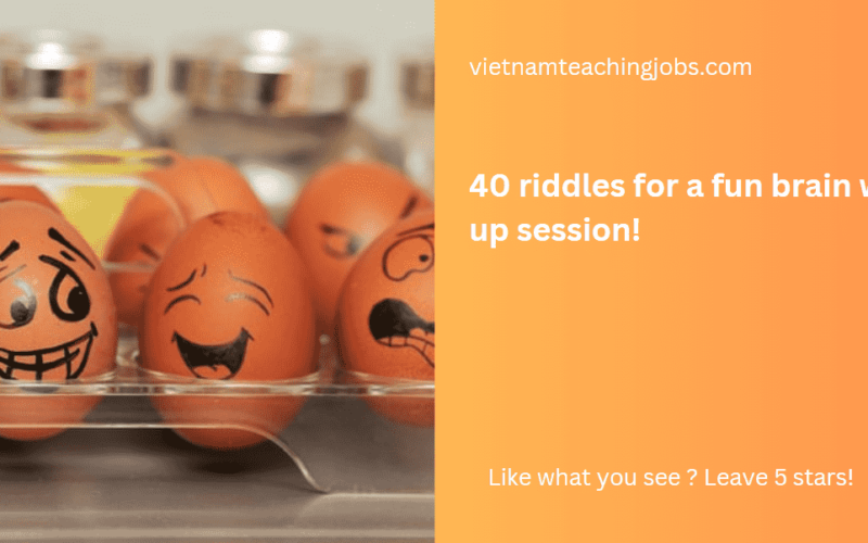40 riddles for a fun brain warm-up session!