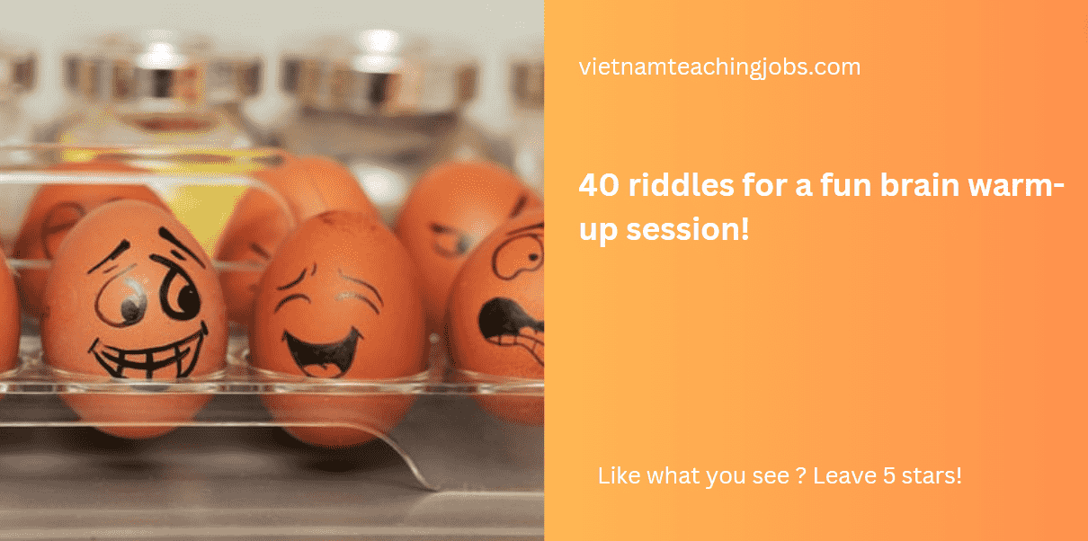 40 riddles for a fun brain warm-up session