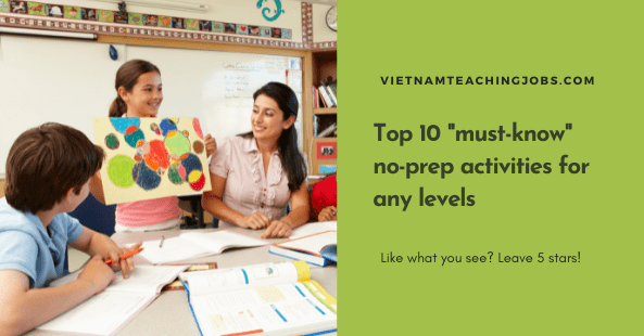 Top 10 must-know no-prep activities for any levels