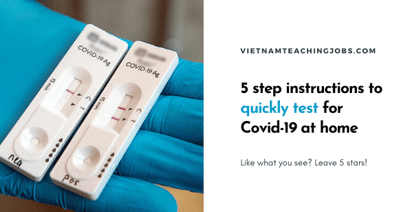 5 step instructions to quickly test for Covid-19 at home