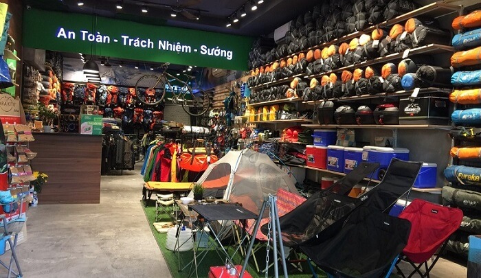 cheap backpacking supplies shops in Hanoi