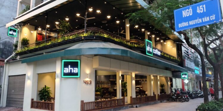Aha coffee is a popular coffee chain in Vietnam that has gained a lot of attention recently