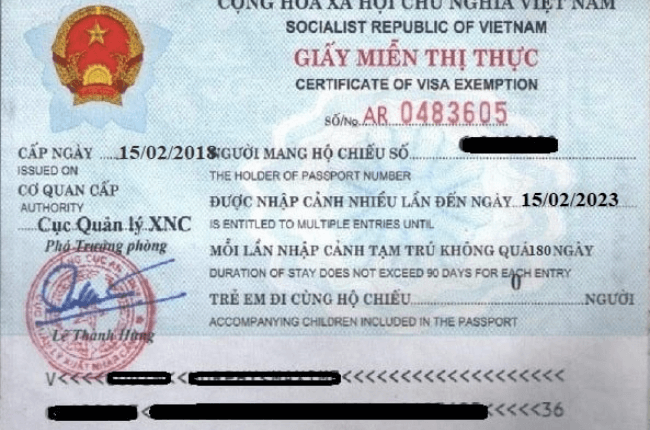 Visa exemption certificate: how to get it?