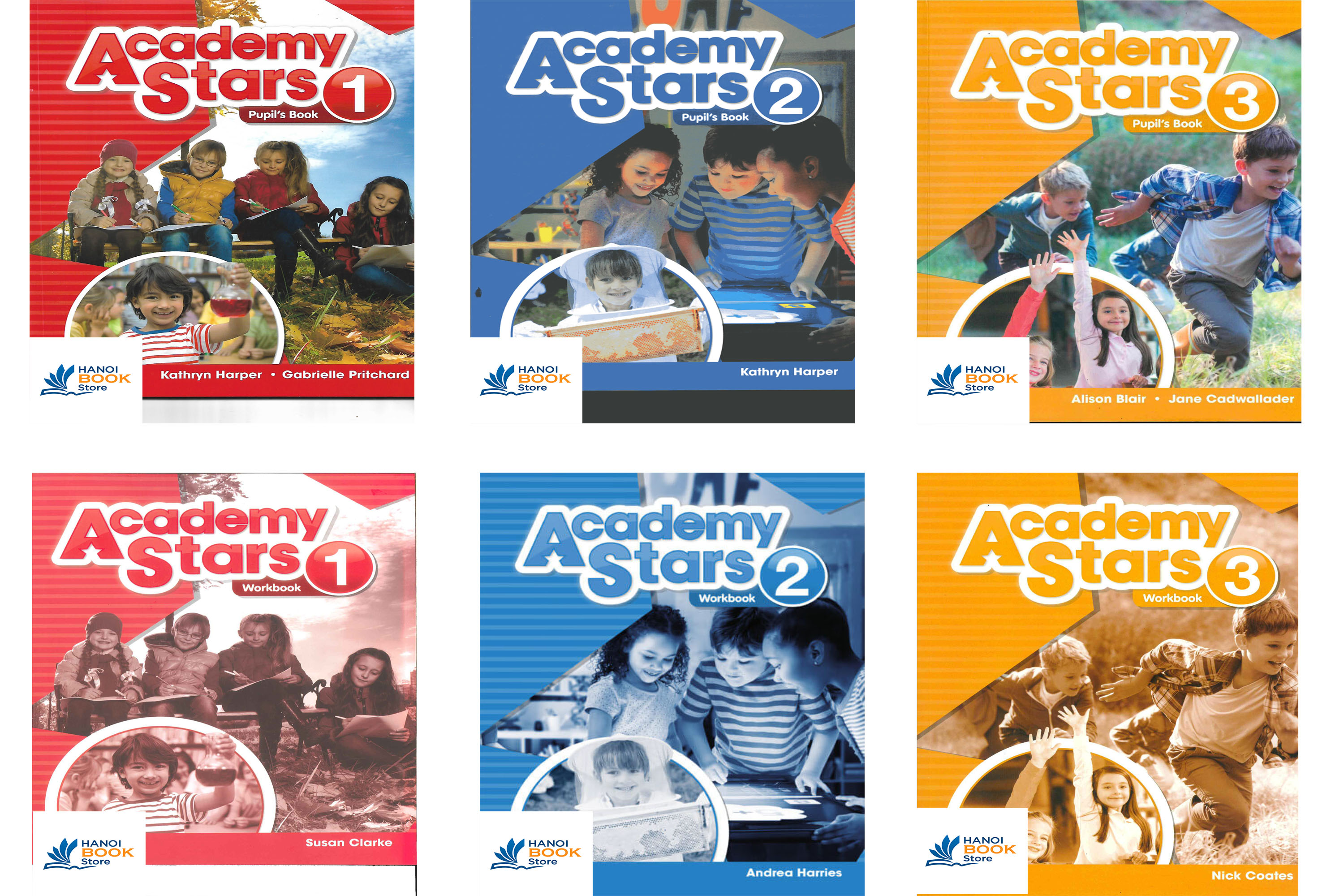 Bộ sách Academy Stars (Level 1-4) là sách dạy tiếng Anh dành cho trẻ em ở cấp Tiểu học