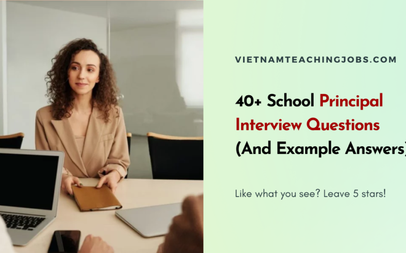 40+ School Principal Interview Questions (And Example Answers)