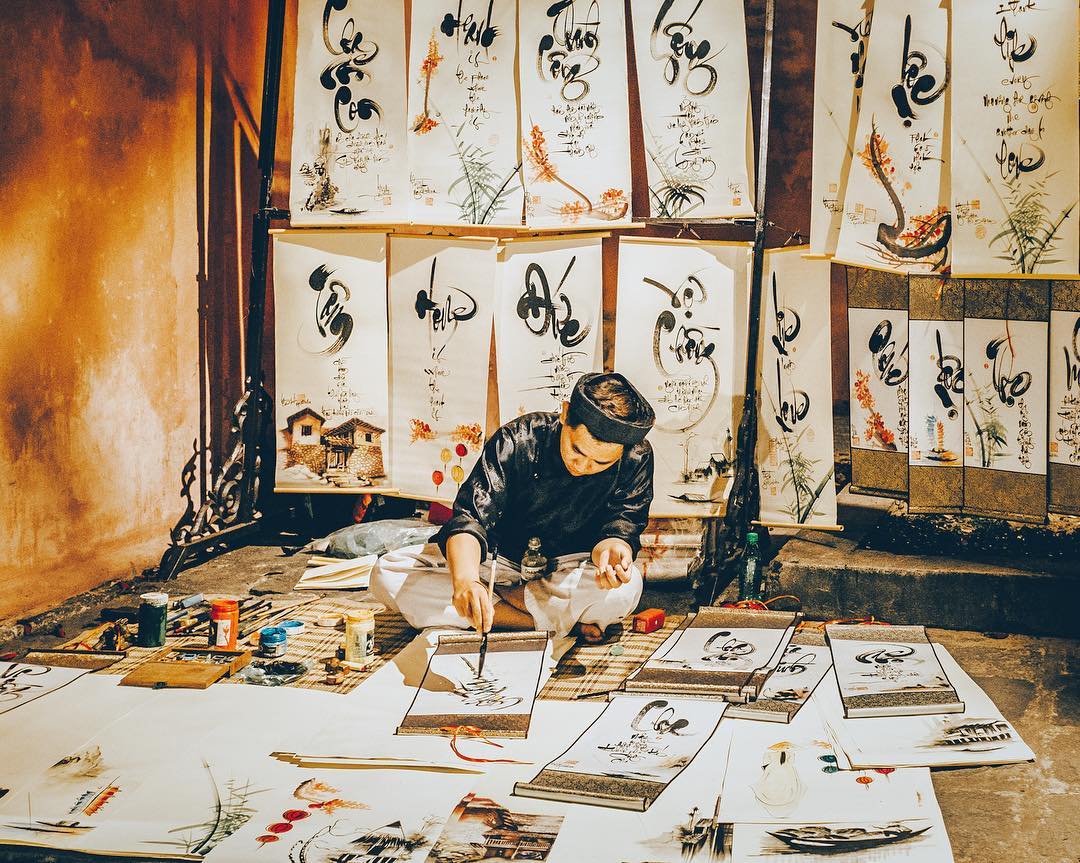 Traditional Tattoos in Vietnam - Calligraphy