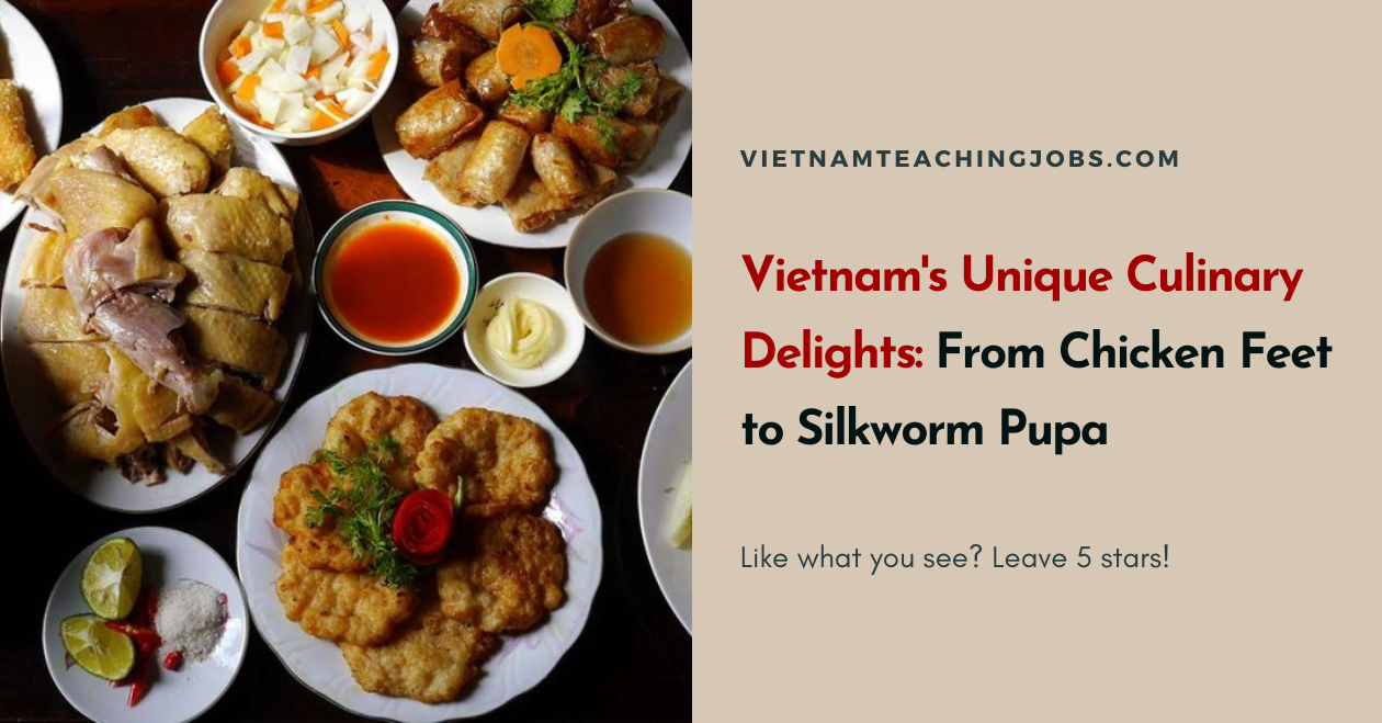 Vietnam's Unique Culinary Delights: From Chicken Feet to Silkworm Pupa
