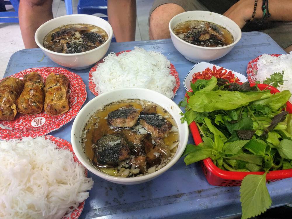Bun Cha Nem 41 Cua Dong stands out as one of the best bun cha in Hanoi