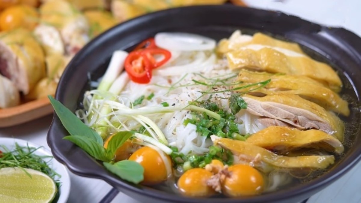 Pho Ga is a classic Vietnamese noodle soup