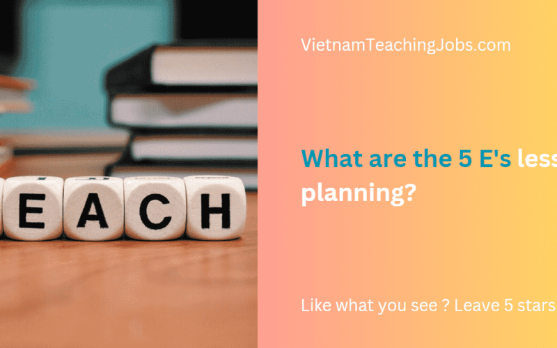 What are the 5E lesson planning?