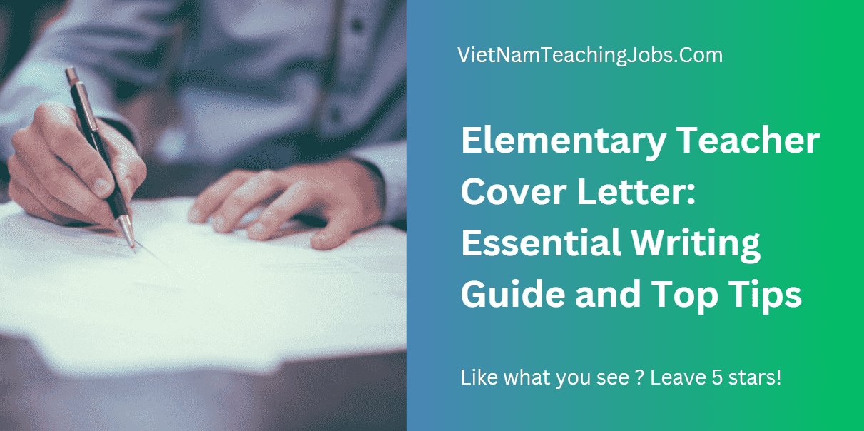 How to write a cover letter for an elementary school teacher and useful tips