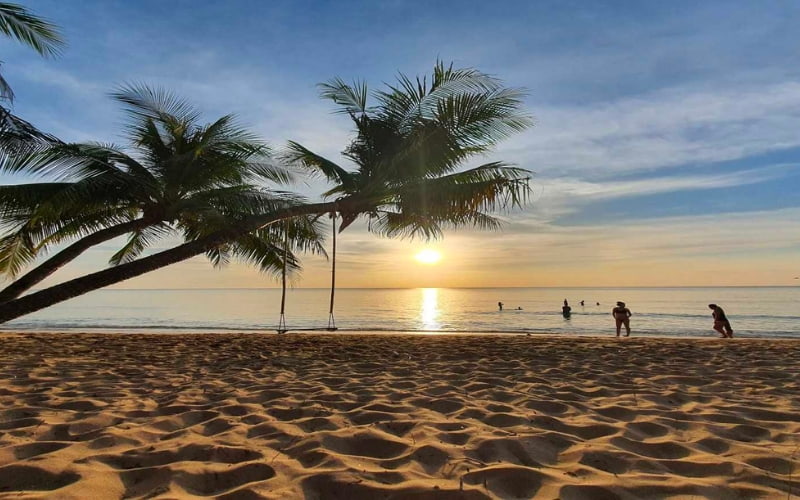 Golden Sunshine on Vietnam's beach