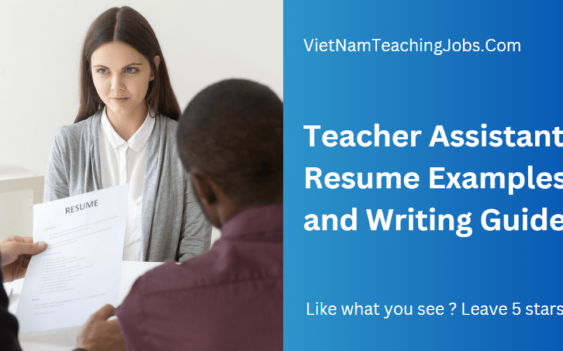 Teacher Assistant Resume Examples and Writing Guide