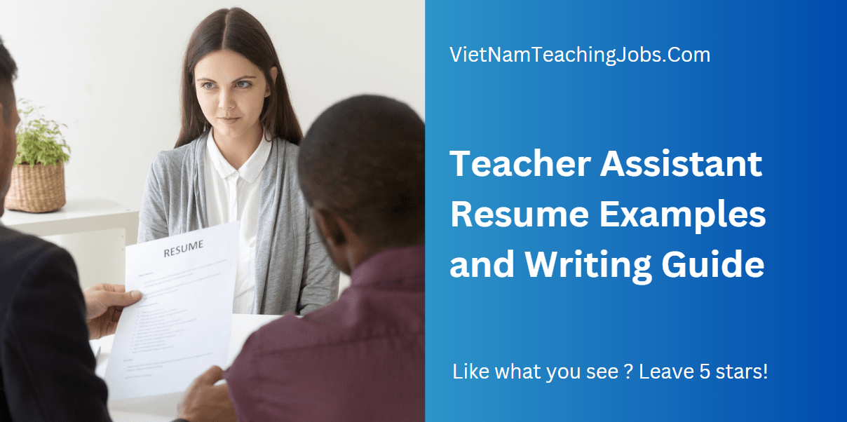 Teacher Assistant Resume example cover-min