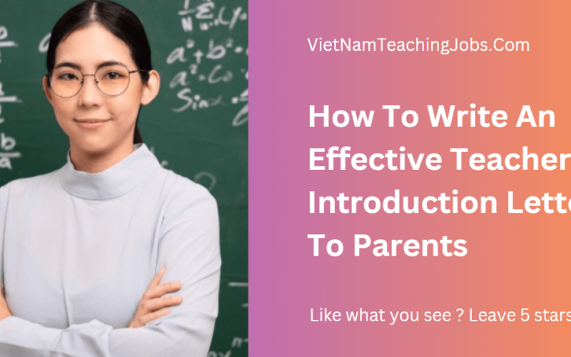 How To Write An Effective Teacher Introduction Letter To Parents