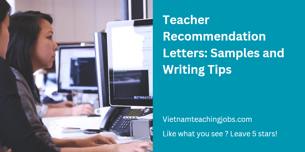 Teacher Recommendation Letter sample