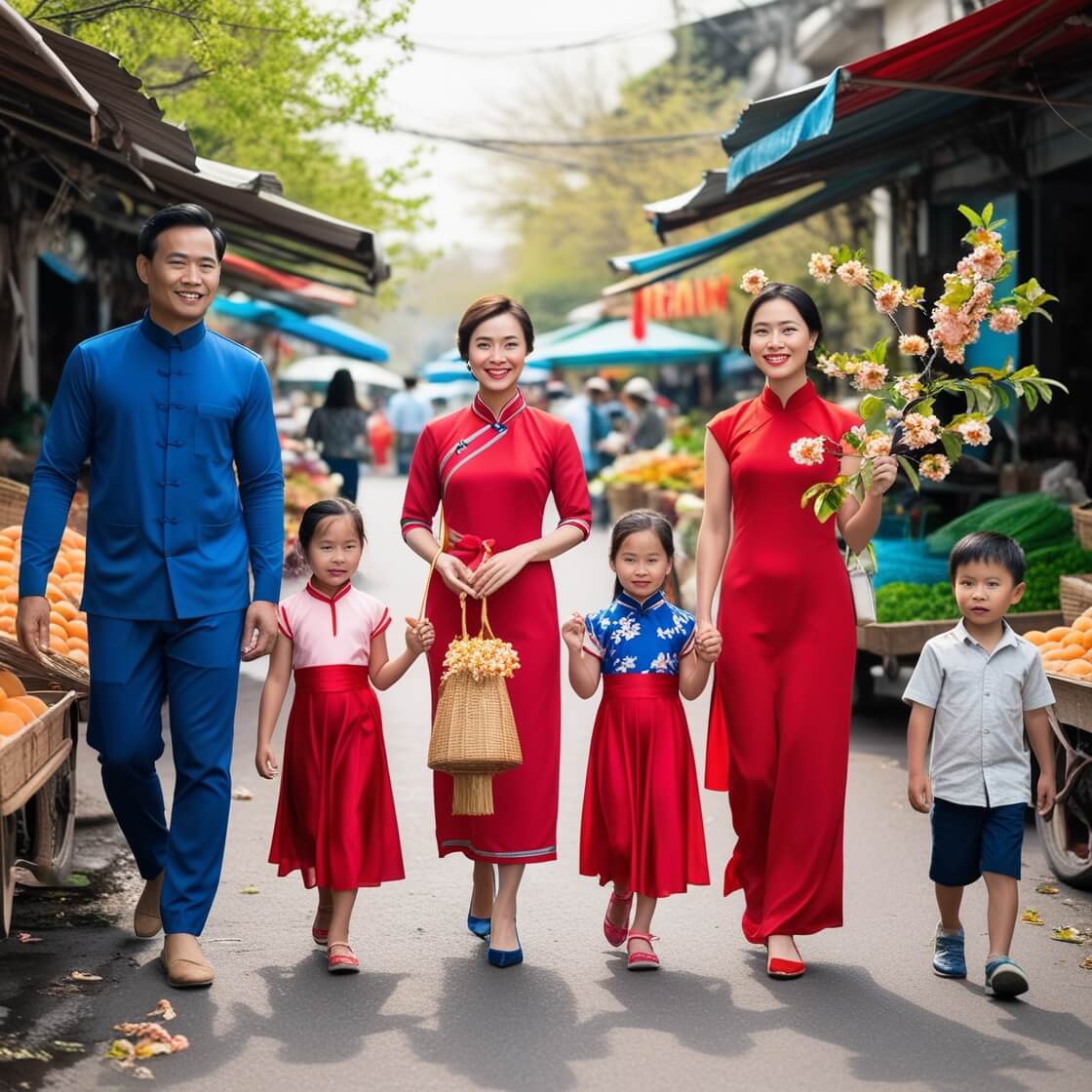 Traditional costumes at festivals in Vietnam