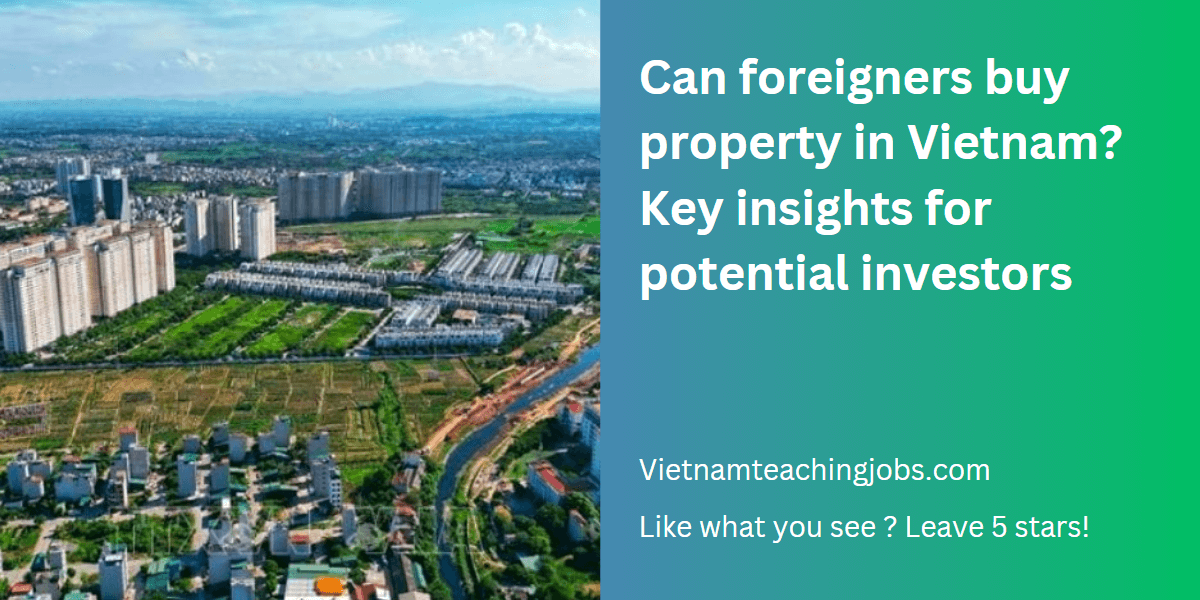 can expat buy property in Vietnam